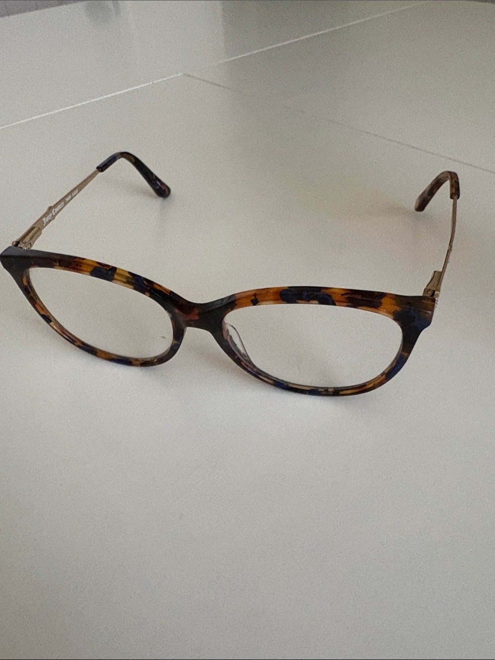 Juicy Couture Tortoiseshell Cat-Eye Glasses - Brown & Black
